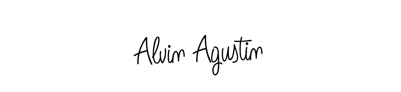 Angelique-Rose-font-FFP is a professional signature style that is perfect for those who want to add a touch of class to their signature. It is also a great choice for those who want to make their signature more unique. Get Alvin Agustin name to fancy signature for free. Alvin Agustin signature style 5 images and pictures png