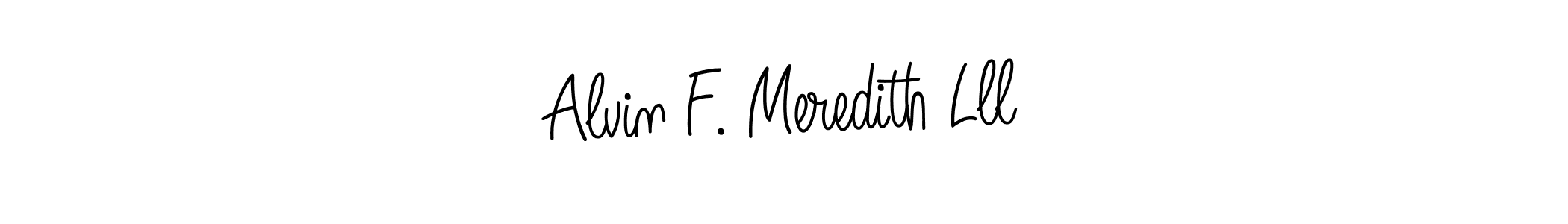 Alvin F. Meredith Lll stylish signature style. Best Handwritten Sign (Angelique-Rose-font-FFP) for my name. Handwritten Signature Collection Ideas for my name Alvin F. Meredith Lll. Alvin F. Meredith Lll signature style 5 images and pictures png