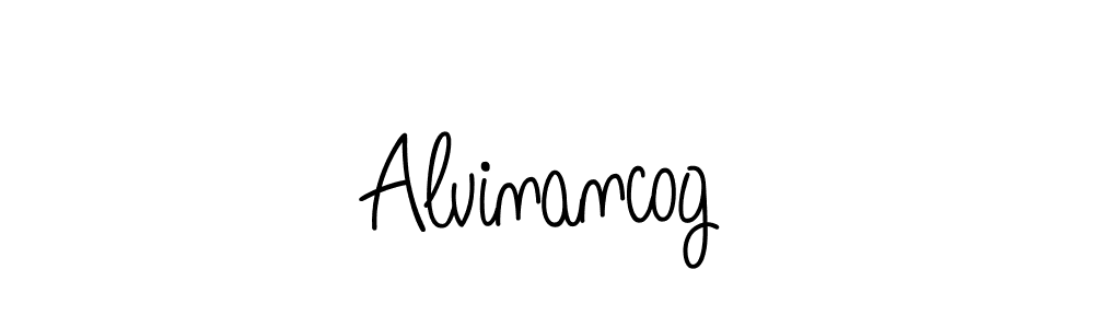 How to Draw Alvinancog signature style? Angelique-Rose-font-FFP is a latest design signature styles for name Alvinancog. Alvinancog signature style 5 images and pictures png