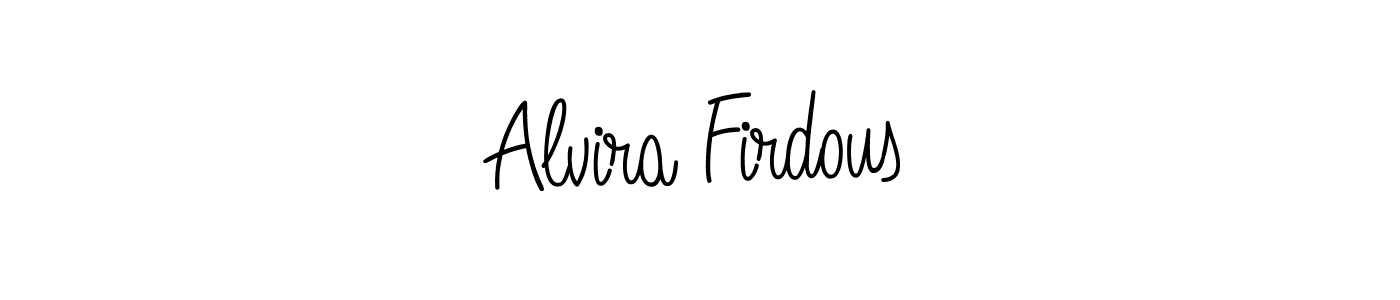 Angelique-Rose-font-FFP is a professional signature style that is perfect for those who want to add a touch of class to their signature. It is also a great choice for those who want to make their signature more unique. Get Alvira Firdous name to fancy signature for free. Alvira Firdous signature style 5 images and pictures png