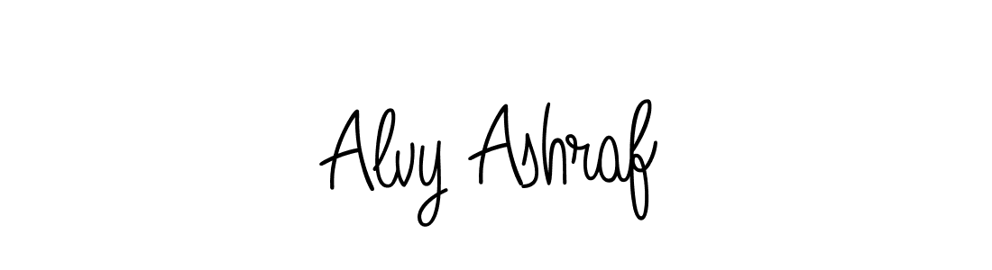 This is the best signature style for the Alvy Ashraf name. Also you like these signature font (Angelique-Rose-font-FFP). Mix name signature. Alvy Ashraf signature style 5 images and pictures png