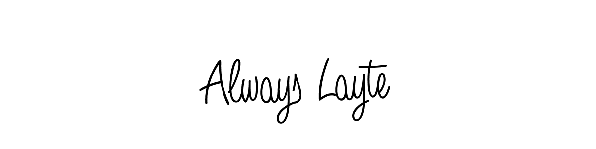 if you are searching for the best signature style for your name Always Layte. so please give up your signature search. here we have designed multiple signature styles  using Angelique-Rose-font-FFP. Always Layte signature style 5 images and pictures png