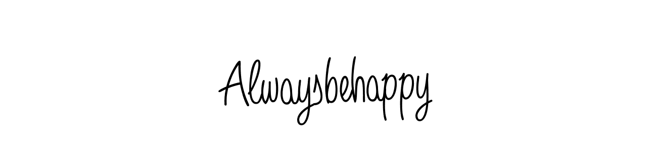 It looks lik you need a new signature style for name Alwaysbehappy. Design unique handwritten (Angelique-Rose-font-FFP) signature with our free signature maker in just a few clicks. Alwaysbehappy signature style 5 images and pictures png