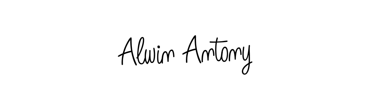 How to Draw Alwin Antony signature style? Angelique-Rose-font-FFP is a latest design signature styles for name Alwin Antony. Alwin Antony signature style 5 images and pictures png