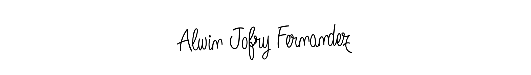 Also we have Alwin Jofry Fernandez name is the best signature style. Create professional handwritten signature collection using Angelique-Rose-font-FFP autograph style. Alwin Jofry Fernandez signature style 5 images and pictures png