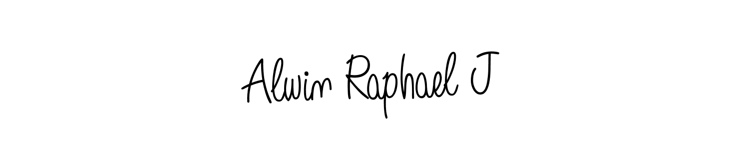 Make a beautiful signature design for name Alwin Raphael J. With this signature (Angelique-Rose-font-FFP) style, you can create a handwritten signature for free. Alwin Raphael J signature style 5 images and pictures png