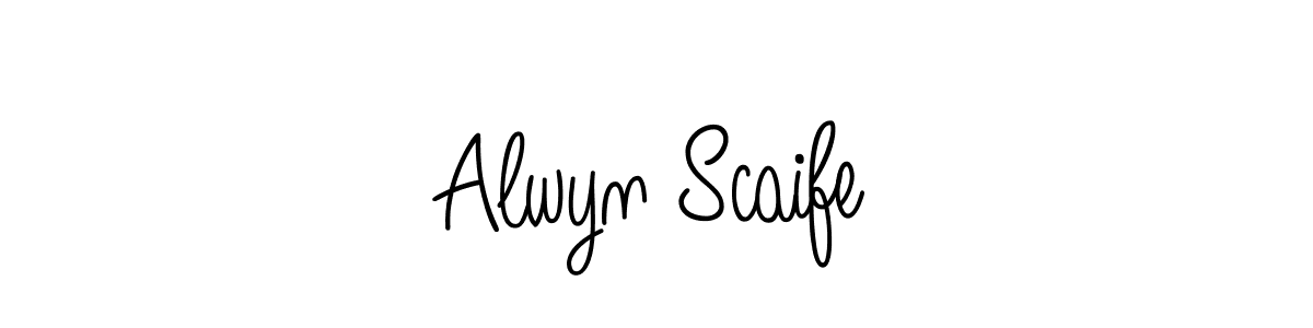 You can use this online signature creator to create a handwritten signature for the name Alwyn Scaife. This is the best online autograph maker. Alwyn Scaife signature style 5 images and pictures png