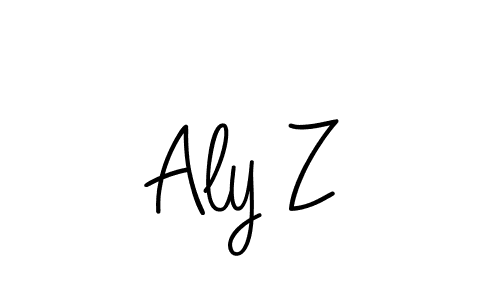 How to Draw Aly Z signature style? Angelique-Rose-font-FFP is a latest design signature styles for name Aly Z. Aly Z signature style 5 images and pictures png