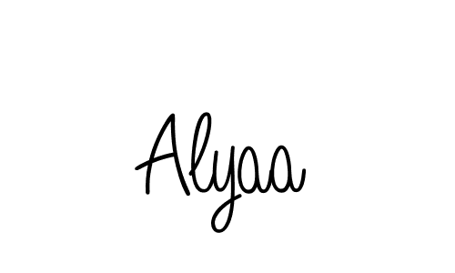 Also we have Alyaa name is the best signature style. Create professional handwritten signature collection using Angelique-Rose-font-FFP autograph style. Alyaa signature style 5 images and pictures png