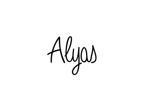 How to Draw Alyas signature style? Angelique-Rose-font-FFP is a latest design signature styles for name Alyas. Alyas signature style 5 images and pictures png