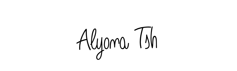 Make a short Alyona Tsh signature style. Manage your documents anywhere anytime using Angelique-Rose-font-FFP. Create and add eSignatures, submit forms, share and send files easily. Alyona Tsh signature style 5 images and pictures png