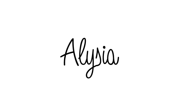 How to make Alysia name signature. Use Angelique-Rose-font-FFP style for creating short signs online. This is the latest handwritten sign. Alysia signature style 5 images and pictures png