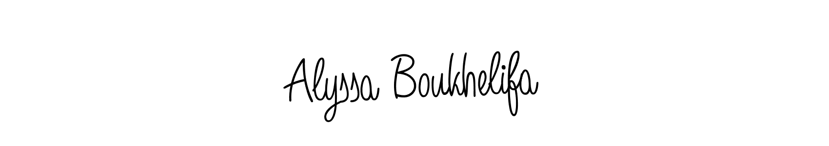 Also we have Alyssa Boukhelifa name is the best signature style. Create professional handwritten signature collection using Angelique-Rose-font-FFP autograph style. Alyssa Boukhelifa signature style 5 images and pictures png