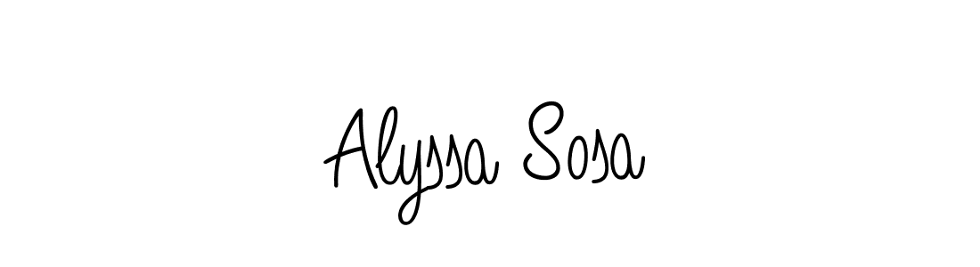 Similarly Angelique-Rose-font-FFP is the best handwritten signature design. Signature creator online .You can use it as an online autograph creator for name Alyssa Sosa. Alyssa Sosa signature style 5 images and pictures png