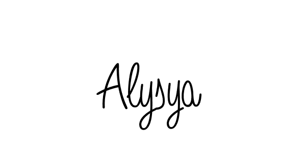 Also we have Alysya name is the best signature style. Create professional handwritten signature collection using Angelique-Rose-font-FFP autograph style. Alysya signature style 5 images and pictures png