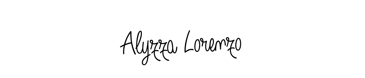 Also we have Alyzza Lorenzo name is the best signature style. Create professional handwritten signature collection using Angelique-Rose-font-FFP autograph style. Alyzza Lorenzo signature style 5 images and pictures png