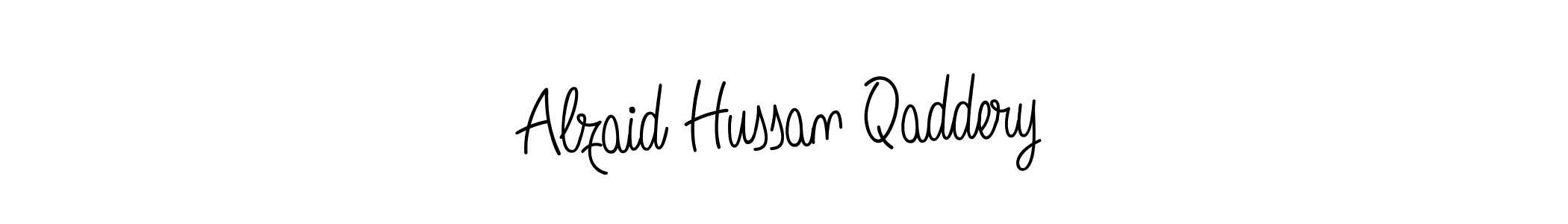 Design your own signature with our free online signature maker. With this signature software, you can create a handwritten (Angelique-Rose-font-FFP) signature for name Alzaid Hussan Qaddery. Alzaid Hussan Qaddery signature style 5 images and pictures png