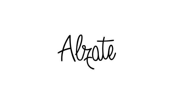 Use a signature maker to create a handwritten signature online. With this signature software, you can design (Angelique-Rose-font-FFP) your own signature for name Alzate. Alzate signature style 5 images and pictures png