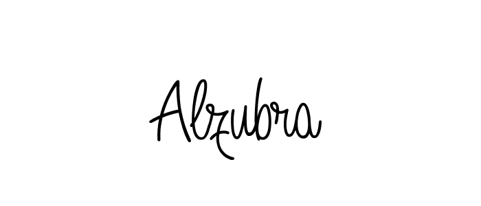 You should practise on your own different ways (Angelique-Rose-font-FFP) to write your name (Alzubra) in signature. don't let someone else do it for you. Alzubra signature style 5 images and pictures png