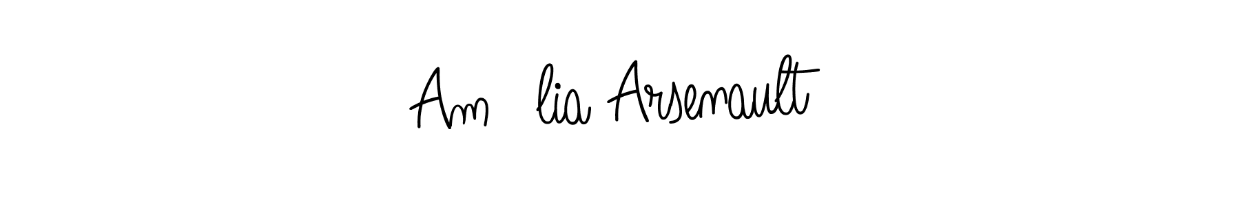 Design your own signature with our free online signature maker. With this signature software, you can create a handwritten (Angelique-Rose-font-FFP) signature for name Am�lia Arsenault. Am�lia Arsenault signature style 5 images and pictures png