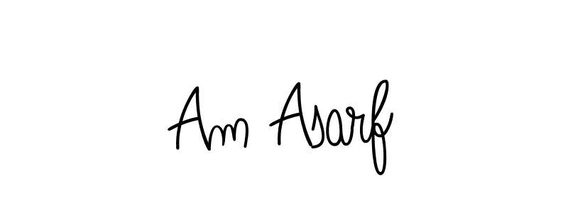 How to make Am Asarf name signature. Use Angelique-Rose-font-FFP style for creating short signs online. This is the latest handwritten sign. Am Asarf signature style 5 images and pictures png