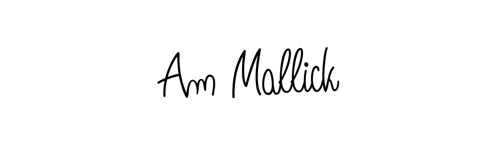 How to make Am Mallick signature? Angelique-Rose-font-FFP is a professional autograph style. Create handwritten signature for Am Mallick name. Am Mallick signature style 5 images and pictures png