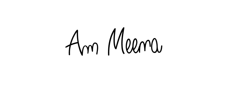 Make a beautiful signature design for name Am Meena. Use this online signature maker to create a handwritten signature for free. Am Meena signature style 5 images and pictures png