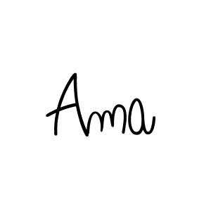 Create a beautiful signature design for name Ama. With this signature (Angelique-Rose-font-FFP) fonts, you can make a handwritten signature for free. Ama signature style 5 images and pictures png