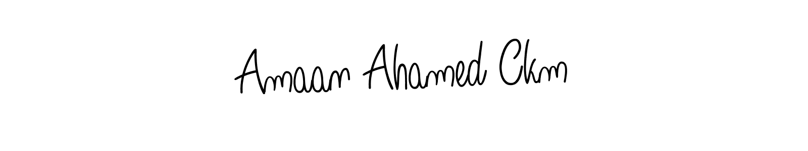 Make a beautiful signature design for name Amaan Ahamed Ckm. Use this online signature maker to create a handwritten signature for free. Amaan Ahamed Ckm signature style 5 images and pictures png