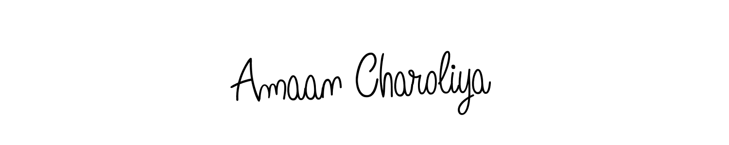 Make a short Amaan Charoliya signature style. Manage your documents anywhere anytime using Angelique-Rose-font-FFP. Create and add eSignatures, submit forms, share and send files easily. Amaan Charoliya signature style 5 images and pictures png