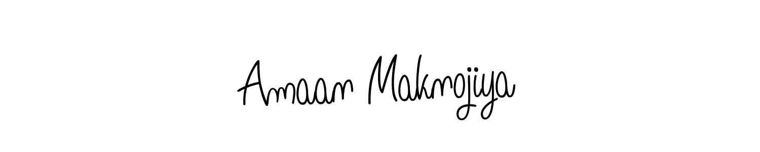 This is the best signature style for the Amaan Maknojiya name. Also you like these signature font (Angelique-Rose-font-FFP). Mix name signature. Amaan Maknojiya signature style 5 images and pictures png