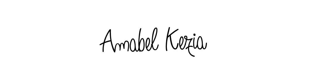 The best way (Angelique-Rose-font-FFP) to make a short signature is to pick only two or three words in your name. The name Amabel Kezia include a total of six letters. For converting this name. Amabel Kezia signature style 5 images and pictures png