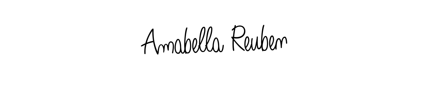 How to Draw Amabella Reuben signature style? Angelique-Rose-font-FFP is a latest design signature styles for name Amabella Reuben. Amabella Reuben signature style 5 images and pictures png