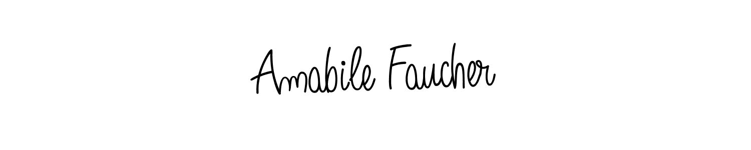 if you are searching for the best signature style for your name Amabile Faucher. so please give up your signature search. here we have designed multiple signature styles  using Angelique-Rose-font-FFP. Amabile Faucher signature style 5 images and pictures png
