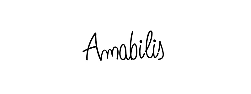 Make a beautiful signature design for name Amabilis. Use this online signature maker to create a handwritten signature for free. Amabilis signature style 5 images and pictures png