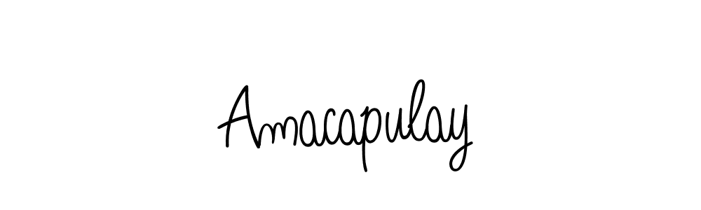 It looks lik you need a new signature style for name Amacapulay. Design unique handwritten (Angelique-Rose-font-FFP) signature with our free signature maker in just a few clicks. Amacapulay signature style 5 images and pictures png