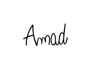 Use a signature maker to create a handwritten signature online. With this signature software, you can design (Angelique-Rose-font-FFP) your own signature for name Amad. Amad signature style 5 images and pictures png