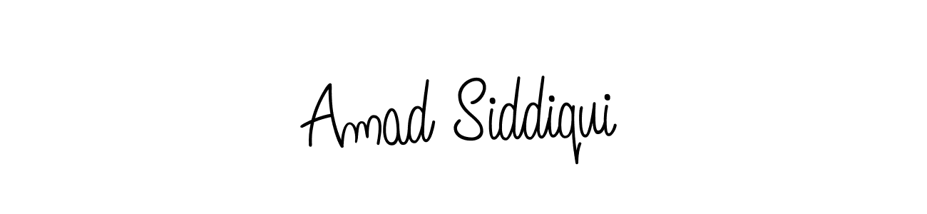 The best way (Angelique-Rose-font-FFP) to make a short signature is to pick only two or three words in your name. The name Amad Siddiqui include a total of six letters. For converting this name. Amad Siddiqui signature style 5 images and pictures png