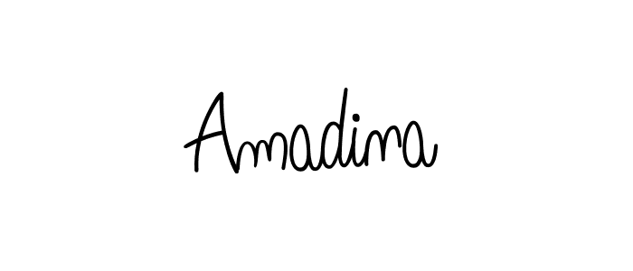 Amadina stylish signature style. Best Handwritten Sign (Angelique-Rose-font-FFP) for my name. Handwritten Signature Collection Ideas for my name Amadina. Amadina signature style 5 images and pictures png