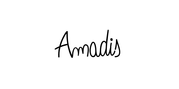 Make a beautiful signature design for name Amadis. With this signature (Angelique-Rose-font-FFP) style, you can create a handwritten signature for free. Amadis signature style 5 images and pictures png