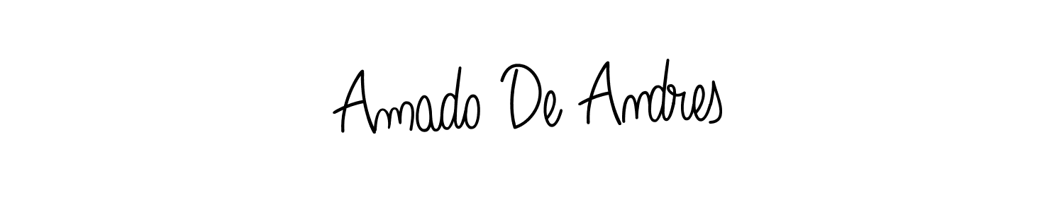 The best way (Angelique-Rose-font-FFP) to make a short signature is to pick only two or three words in your name. The name Amado De Andres include a total of six letters. For converting this name. Amado De Andres signature style 5 images and pictures png