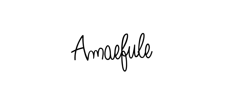 Make a beautiful signature design for name Amaefule. With this signature (Angelique-Rose-font-FFP) style, you can create a handwritten signature for free. Amaefule signature style 5 images and pictures png