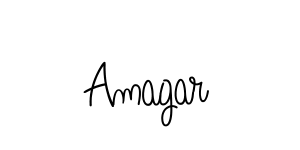 Make a beautiful signature design for name Amagar. With this signature (Angelique-Rose-font-FFP) style, you can create a handwritten signature for free. Amagar signature style 5 images and pictures png