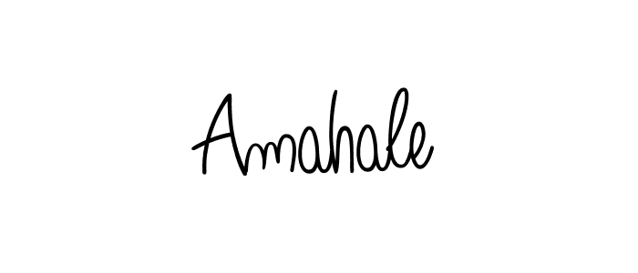 Design your own signature with our free online signature maker. With this signature software, you can create a handwritten (Angelique-Rose-font-FFP) signature for name Amahale. Amahale signature style 5 images and pictures png