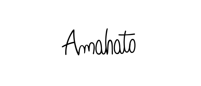 Make a short Amahato signature style. Manage your documents anywhere anytime using Angelique-Rose-font-FFP. Create and add eSignatures, submit forms, share and send files easily. Amahato signature style 5 images and pictures png