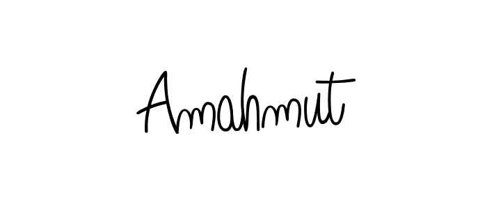 Make a beautiful signature design for name Amahmut. With this signature (Angelique-Rose-font-FFP) style, you can create a handwritten signature for free. Amahmut signature style 5 images and pictures png