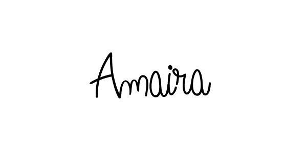 How to make Amaira name signature. Use Angelique-Rose-font-FFP style for creating short signs online. This is the latest handwritten sign. Amaira signature style 5 images and pictures png