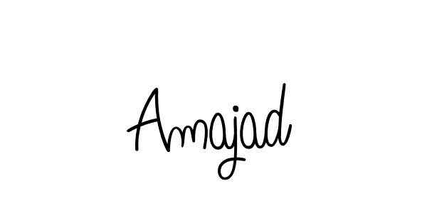 Make a beautiful signature design for name Amajad. Use this online signature maker to create a handwritten signature for free. Amajad signature style 5 images and pictures png