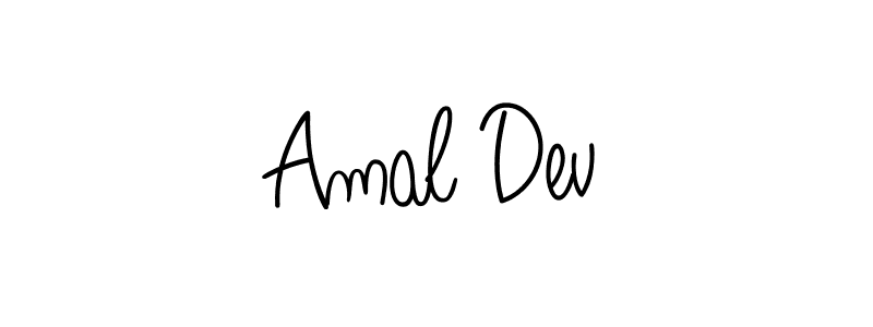 Amal Dev stylish signature style. Best Handwritten Sign (Angelique-Rose-font-FFP) for my name. Handwritten Signature Collection Ideas for my name Amal Dev. Amal Dev signature style 5 images and pictures png