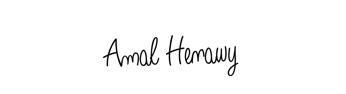 The best way (Angelique-Rose-font-FFP) to make a short signature is to pick only two or three words in your name. The name Amal Henawy include a total of six letters. For converting this name. Amal Henawy signature style 5 images and pictures png